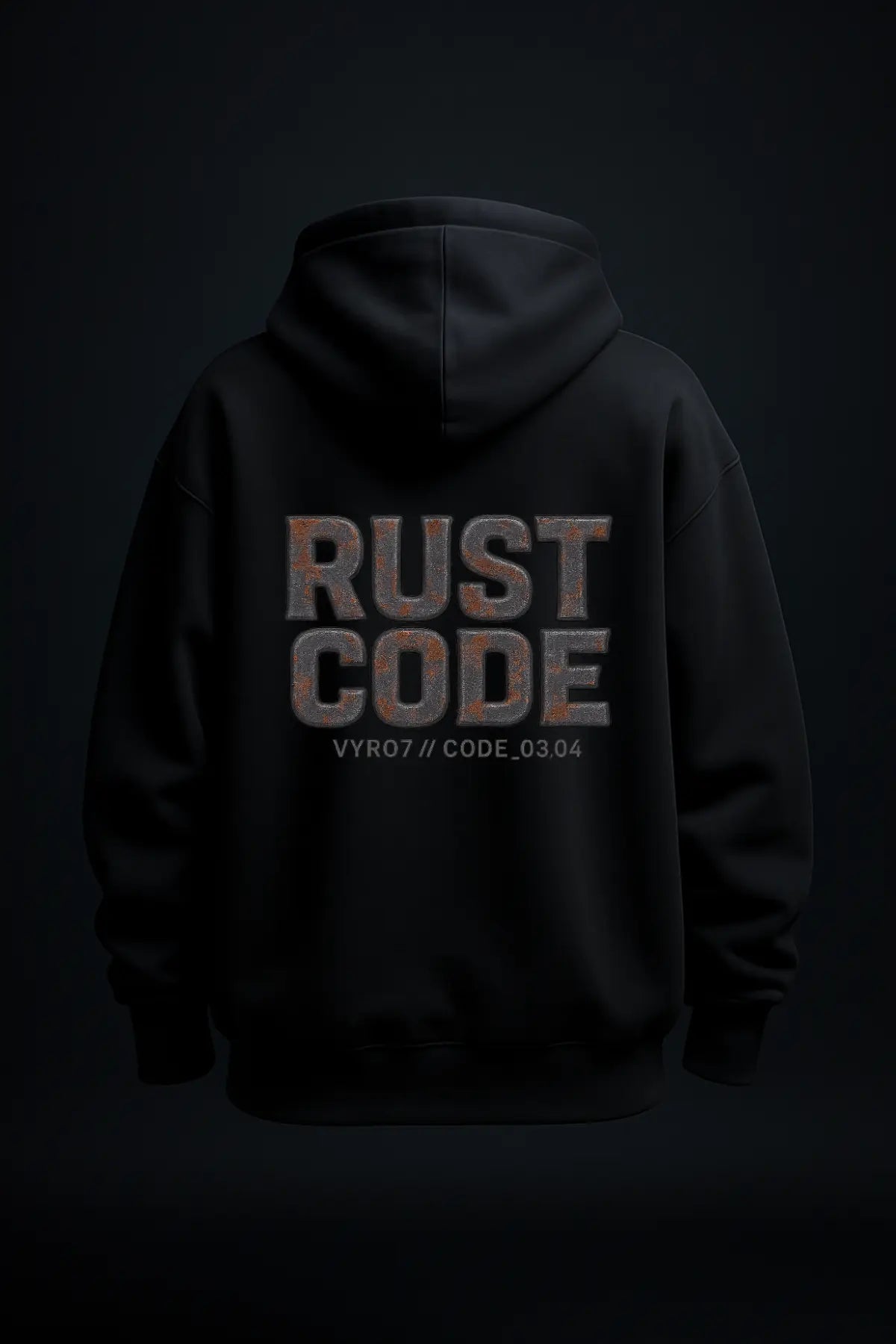 Rust Code Oversized Hoodie