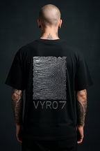 Metallische Textur Oversized Shirt