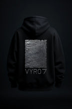 Metallische Textur Oversized Hoodie