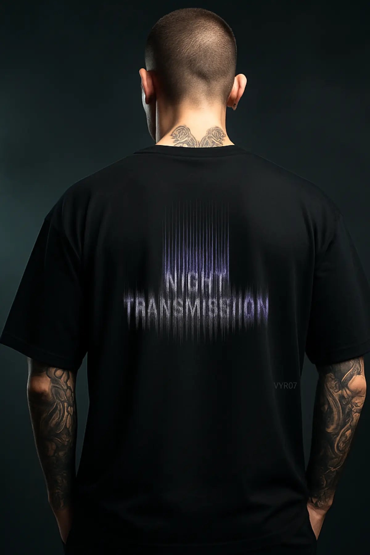 Night Transmission Oversized Shirt