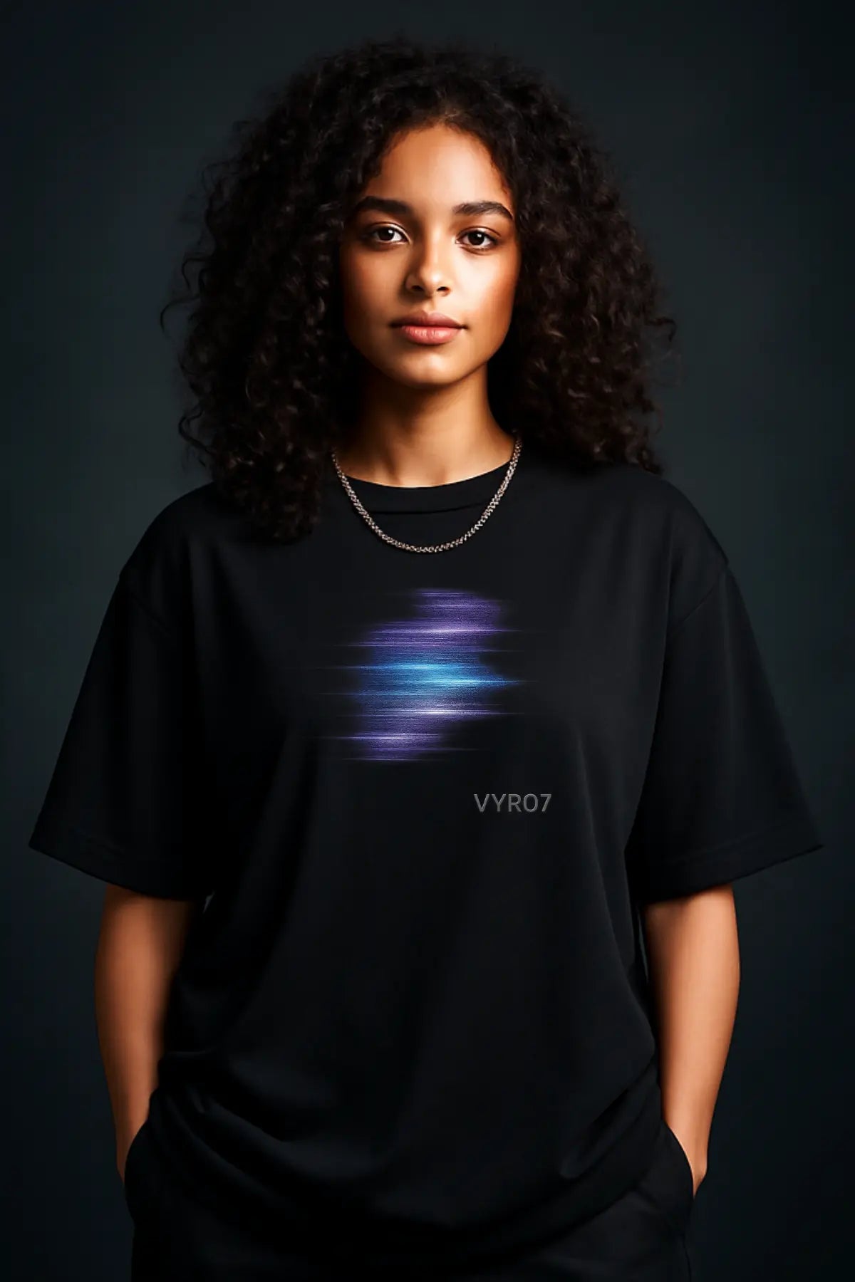 Lichtbahnen Oversized Shirt