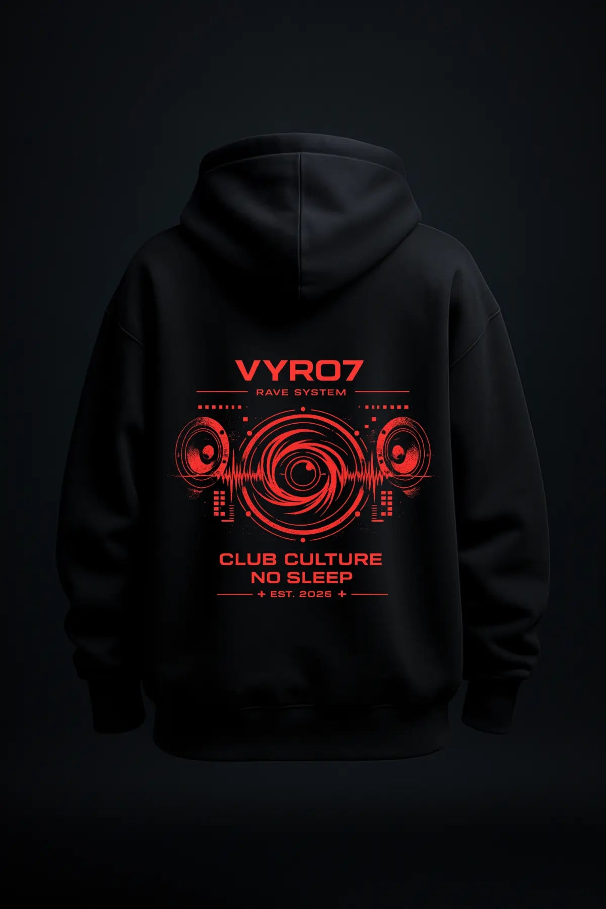 No Sleep System Oversized Hoodie