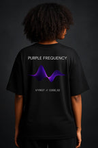 Purple Frequency Oversized Shirt