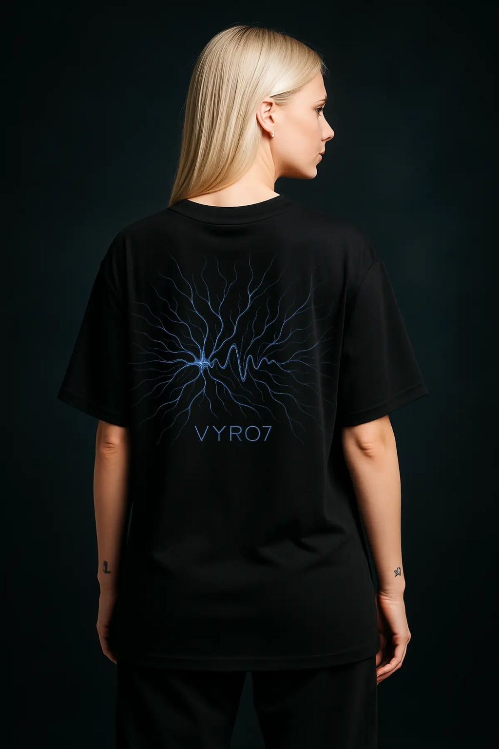 Neural Wave Oversized Shirt