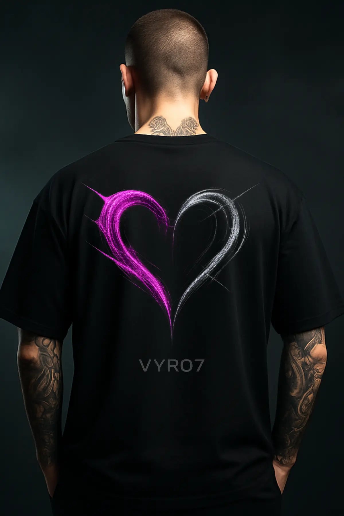 Neon Heart Oversized Shirt