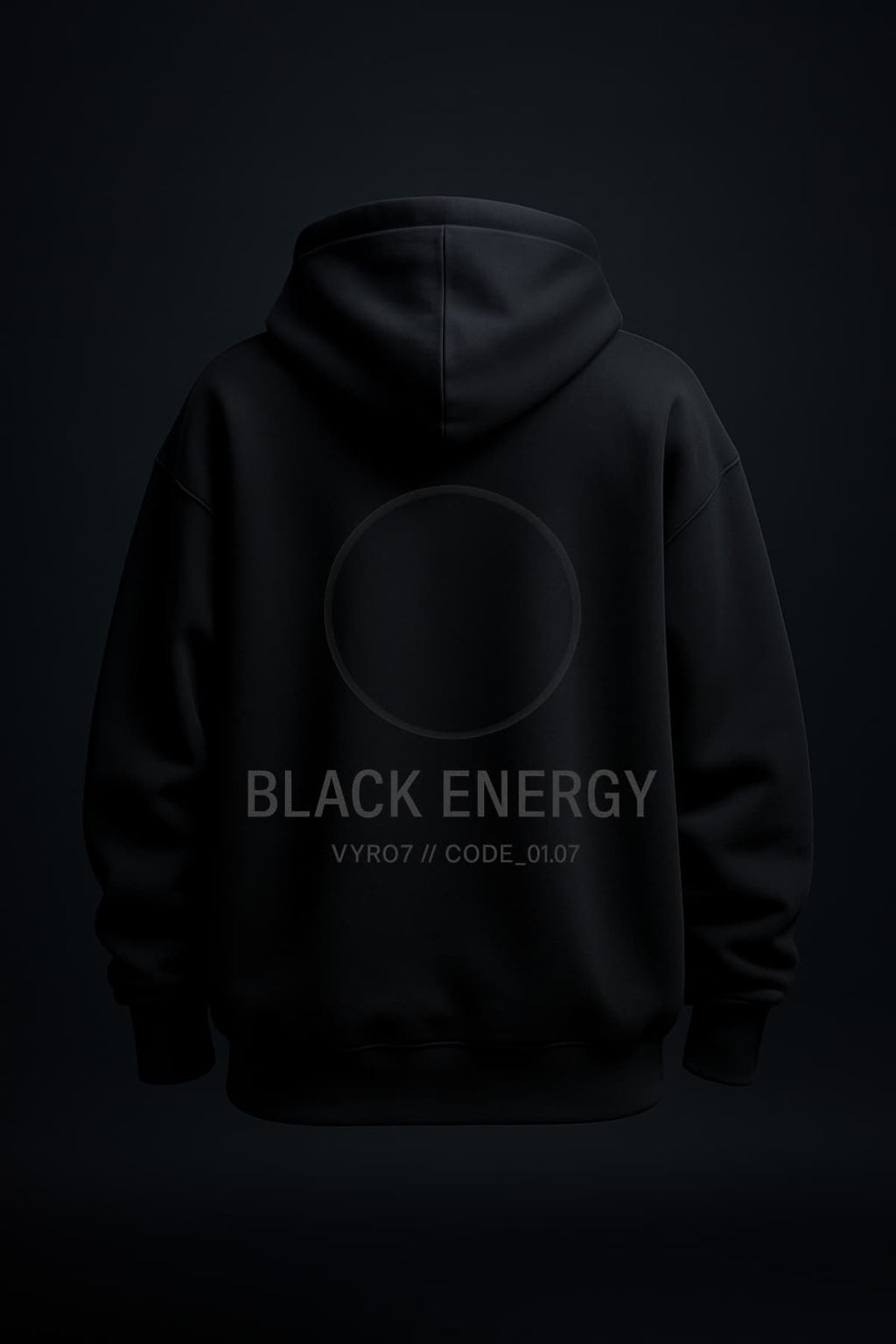 Black Energy Oversized Hoodie