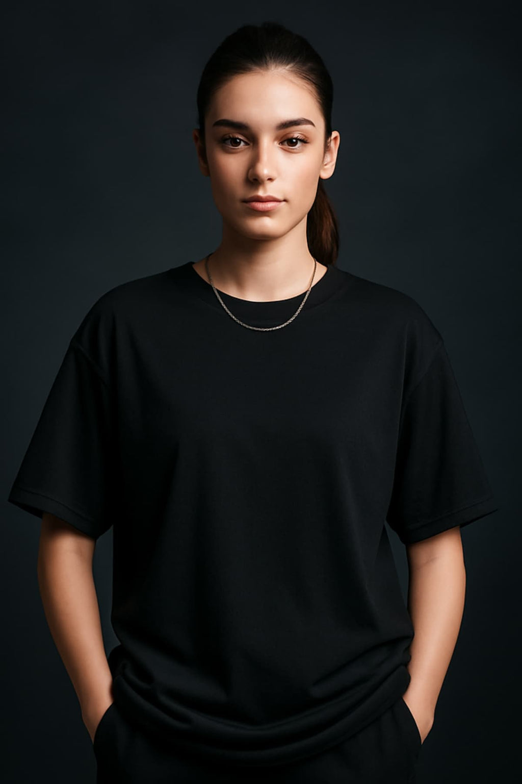Leuchtende Wellen Oversized Shirt
