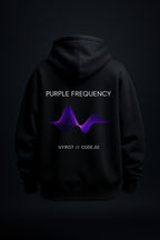 Purple Frequency Oversized Hoodie
