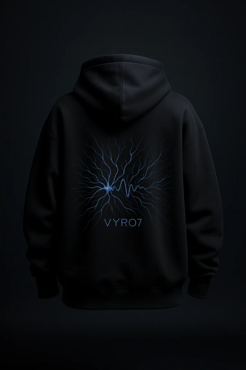 Neural Wave Oversized Hoodie