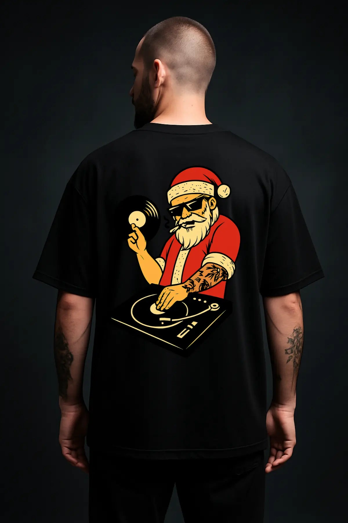 DJ Santa Oversized Shirt