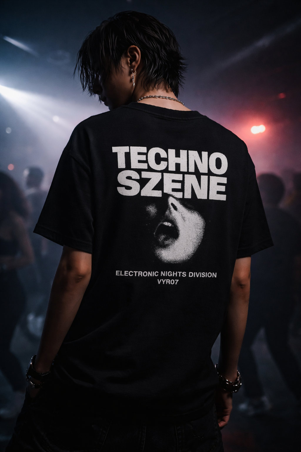 Techno Szene Oversized Shirt